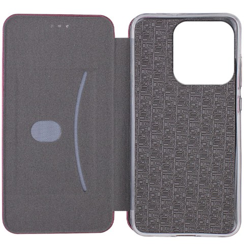 Шкіряний чохол-книжка Classy для Xiaomi Redmi 12C Бордовий