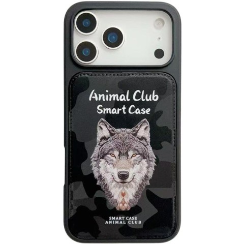TPU+PC чохол Animal Club для Apple iPhone 17 Pro (6.3") Black