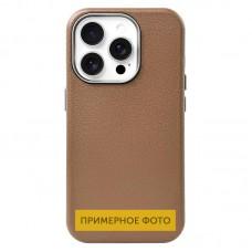 Шкіряний чохол Leather Case Metal Buttons для Samsung Galaxy S24 FE Brown
