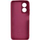 Чохол Silicone Cover Lakshmi Full Camera (A) для Oppo A17 Бордовий / Marsala