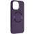 TPU чохол Bonbon Metal Style with MagSafe для Apple iPhone 15 Plus (6.7") Фіолетовий / Dark Purple