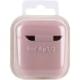 Силіконовий футляр з мікрофіброю для навушників Airpods 1/2 Рожевий / Pink Sand