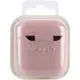 Силіконовий футляр з мікрофіброю для навушників Airpods 1/2 Рожевий / Pink Sand