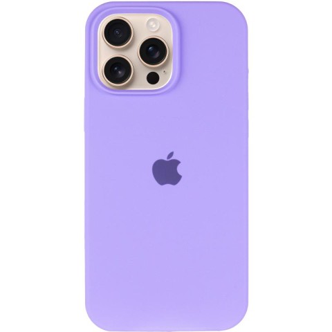 Чохол Silicone Case Full Protective (AA) для Apple iPhone 16 Pro (6.3") Бузковий / Dasheen