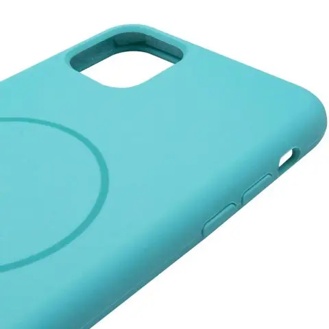 Чохол Silicone Case Full Protective (AA) with MagSafe для Apple iPhone 11 Pro Max (6.5") Бірюзовий / Marine Green