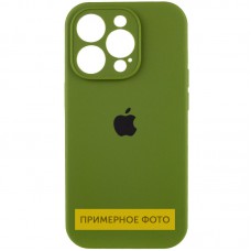 Чохол Silicone Case Full Camera Protective (AA) для Apple iPhone 16 (6.1") Зелений / Dark Olive