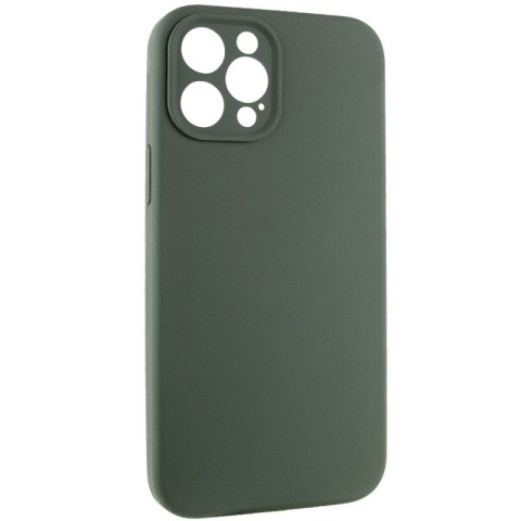 Чохол Silicone Case Full Camera Protective (AA) NO LOGO для Apple iPhone 12 Pro Max (6.7") Зелений / Cyprus Green