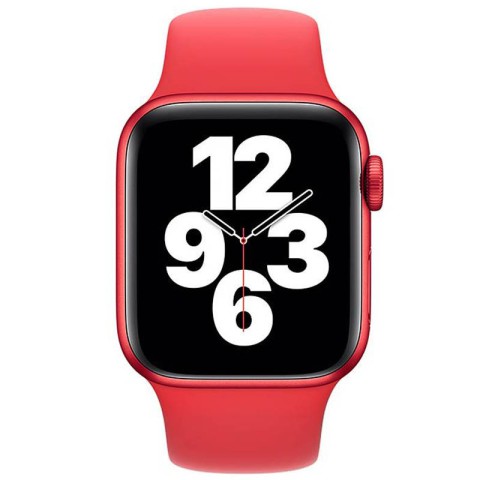 Ремінець Hoco WA01 Flexible series для Apple watch (42/44/45/49mm) Red