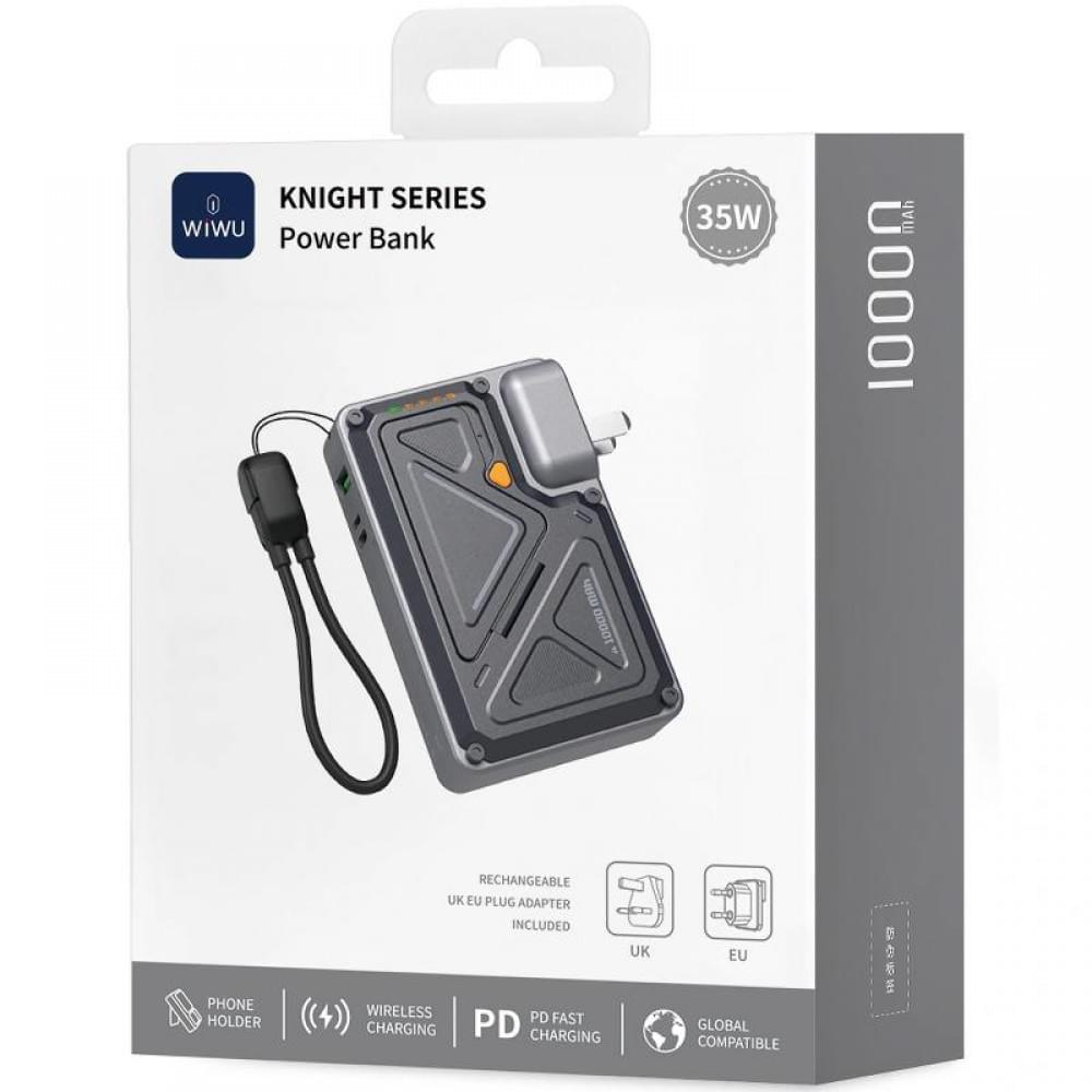 Портативний ЗП Power Bank WIWU Wi-P057 Knight 22.5W+PD35W 10000 mAh Black