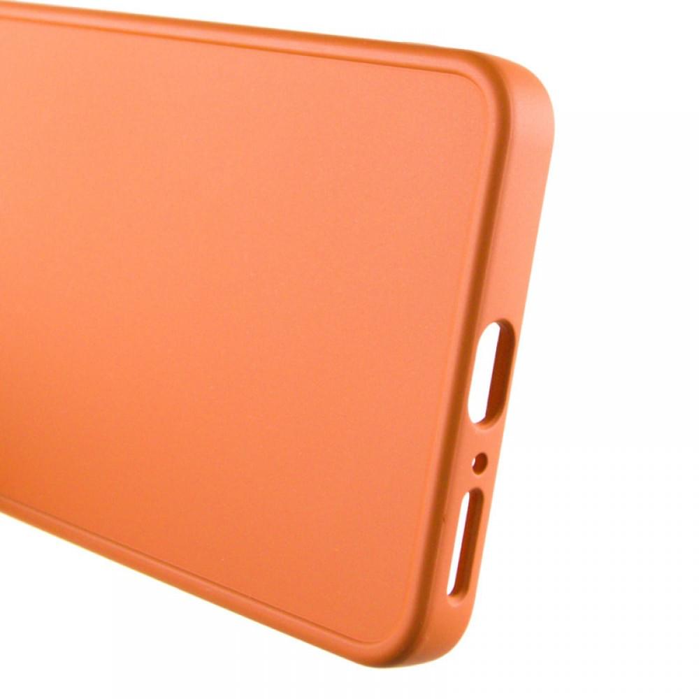 TPU чохол Bonbon Metal Style для Xiaomi Redmi Note 13 Pro 4G / Poco M6 Pro 4G Помаранчевий / Papaya