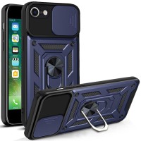 Чохол Ummi Camshield Serge Ring для Apple iPhone 7 / 8 / SE (2020) (4.7") Синій / Navy