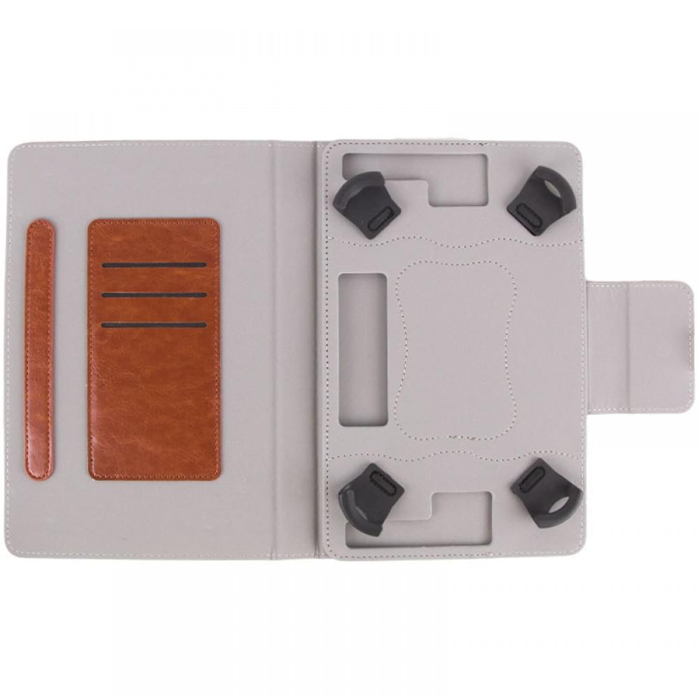 Универсальный кожаный чехол-книжка для планшета 9-10"