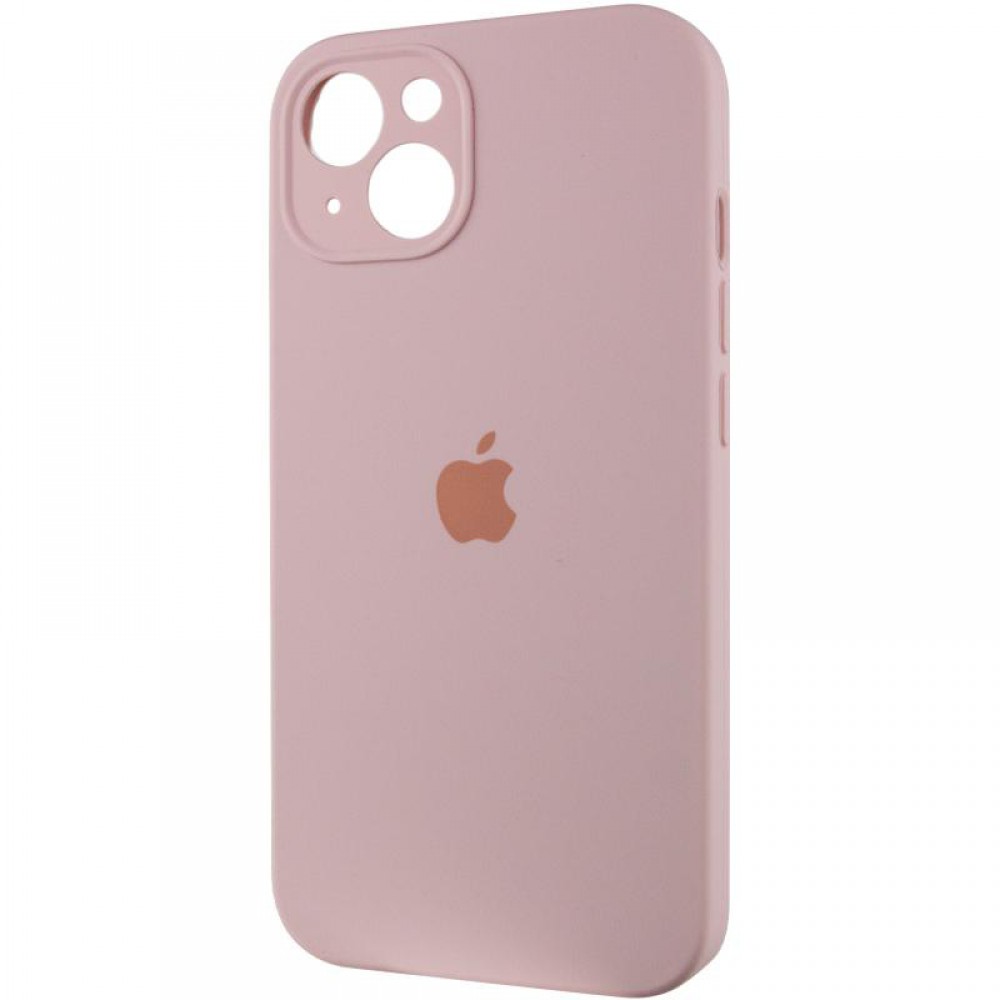 Чохол Silicone Case Full Camera Protective (AA) для Apple iPhone 15 Plus (6.7") Рожевий / Chalk Pink