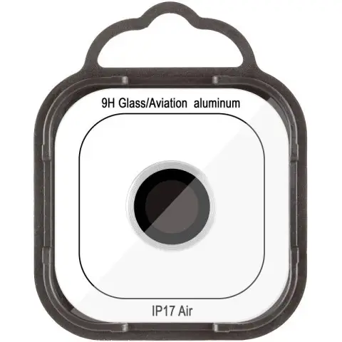 Захисне скло Metal Classic на камеру (у упак.) для Apple iPhone 17 Air (6.5") Срібний / Silver