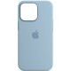 Чохол Silicone case (AAA) with Magsafe and Animation для Apple iPhone 13 Pro (6.1") Блакитний / Blue Fog
