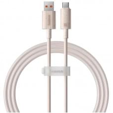 Дата кабель Baseus Habitat Series Fast Charging USB to Type-C 100W (2m) (P1036020) Wheat Pink