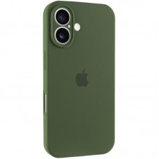 Чохол Silicone Case Full Camera Protective (AA) для Apple iPhone 16 Plus (6.7") Зелений / Dark Olive
