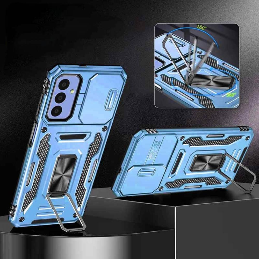 Ударостійкий чохол Camshield Army Ring для Samsung Galaxy A25 5G Блакитний / Light Blue