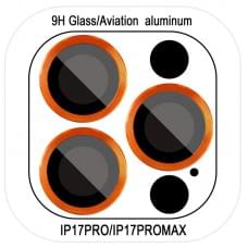 Захисне скло Metal Classic на камеру (у упак.) для Apple iPhone 17 Pro (6.3") / 17 Pro Max (6.9") Помаранчевий / Orange