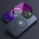 TPU+PC чохол Metal Buttons with MagSafe Colorful для Apple iPhone 16 Pro (6.3") Синій