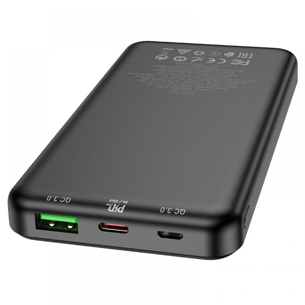 Портативний ЗП Power Bank Hoco J87 Tacker PD20W+QC3.0 10000 mAh Чорний
