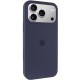 Чохол Silicone Case Full Protective (AA) для Apple iPhone 17 Pro (6.3") Темно-синій / Midnight blue