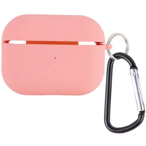 Силіконовий футляр з мікрофіброю для навушників Airpods 3 Рожевий / Pink