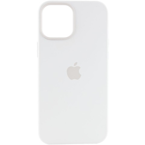 Чохол Silicone case (AAA) with Magsafe and Animation для Apple iPhone 12 Pro Max (6.7") Білий / White