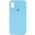 Чохол Silicone Case Full Protective (AA) для Apple iPhone X (5.8") / XS (5.8") Бірюзовий / Swimming pool