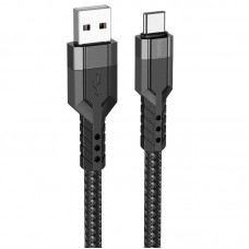 Дата кабель Hoco U110 charging data sync USB to Type-C (1.2 m) Чорний