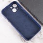 Шкіряний чохол Leather Case Carbon series для Apple iPhone 13 mini (5.4") Синій
