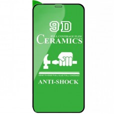 Захисна плівка Ceramics 9D (без упак.) для Apple iPhone 12 Pro Max (6.7") Чорний