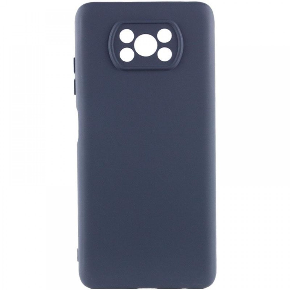 Чохол Silicone Cover Ummi Lakshmi Full Camera (AA) для Xiaomi Poco X3 NFC / Poco X3 Pro Синій / Midnight Blue