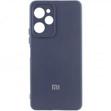 Чохол Silicone Cover Lakshmi Full Camera (AA) with logo для Xiaomi Poco X5 Pro 5G Синій / Midnight blue