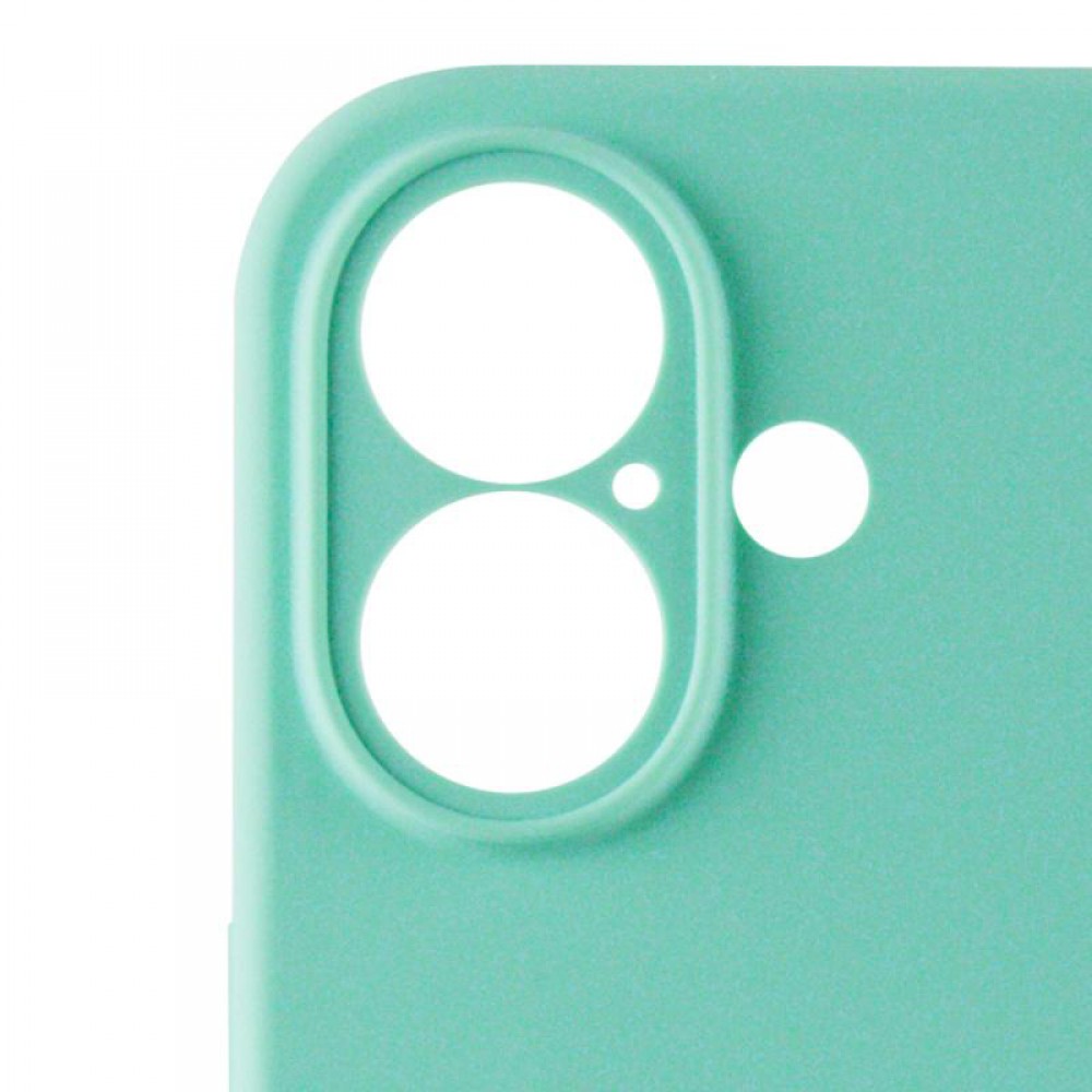 Чохол Silicone Case Full Camera Protective (AA) для Apple iPhone 16 Plus (6.7") Бірюзовий / Marine Green