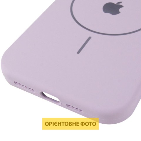 Чохол Silicone Case Full Protective (AA) V2 with MagSafe для Apple iPhone 16e (6.1") Бузковий / Lilac