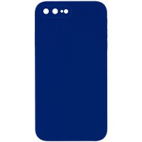 Чохол Silicone Case Square Full Camera Protective (AA) NOLOGO для Apple iPhone 7 plus/8 plus (5.5") Синій / Deep navy