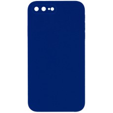Чохол Silicone Case Square Full Camera Protective (AA) NOLOGO для Apple iPhone 7 plus/8 plus (5.5") Синій / Deep navy