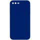Чохол Silicone Case Square Full Camera Protective (AA) NOLOGO для Apple iPhone 7 plus/8 plus (5.5") Синій / Deep navy
