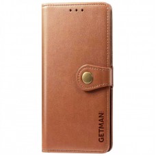 Шкіряний чохол книжка GETMAN Gallant (PU) для Samsung Galaxy M01 Core / A01 Core Коричневий