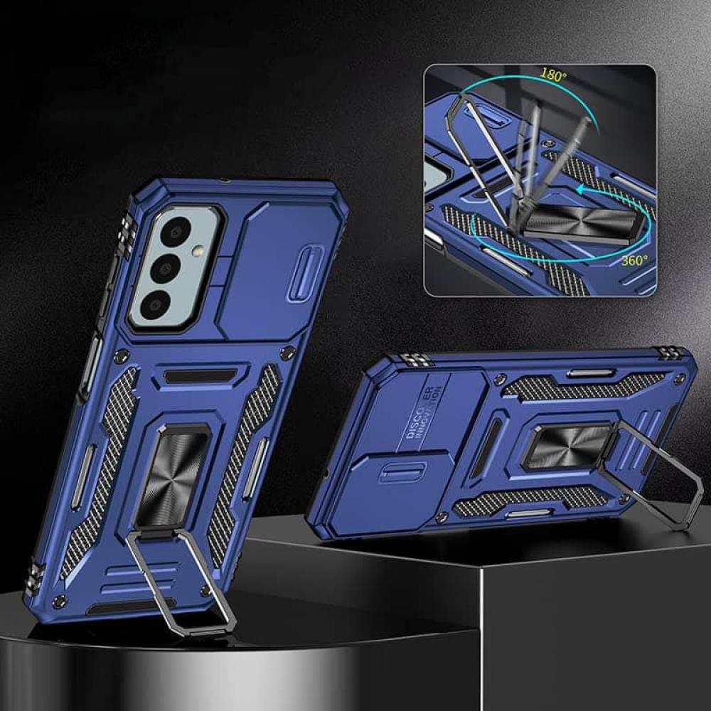 Ударостійкий чохол Camshield Army Ring для Samsung Galaxy S25 FE Синій / Navy