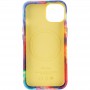 Шкіряний чохол Colour Splash with MagSafe для Apple iPhone 13 (6.1") Yellow / Red