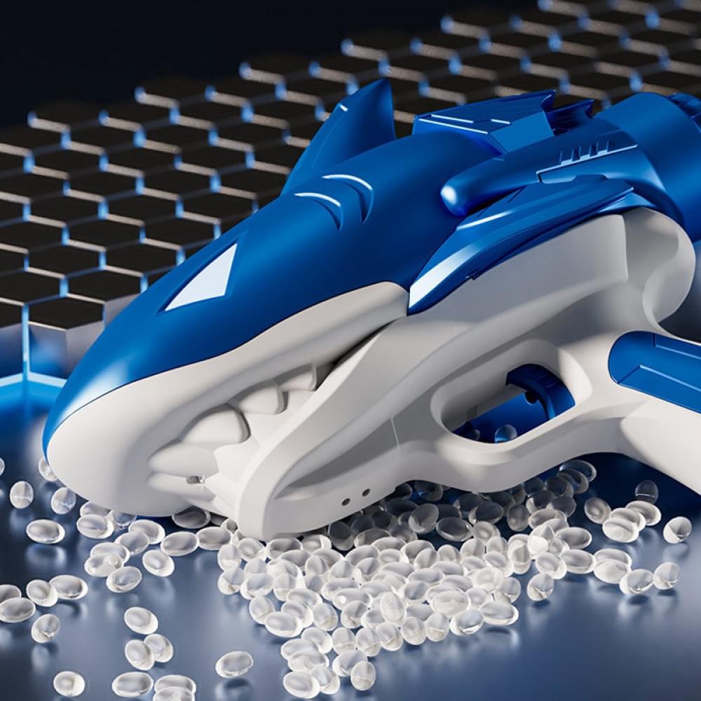 Водяний акумуляторний пістолет Shark Water Gun 185-68 (300ml) with lithium battery Blue