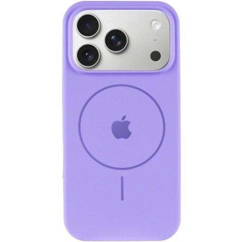Чохол Silicone Case Full Protective (AA) V2 with MagSafe для Apple iPhone 17 Pro (6.3") Бузковий / Dasheen