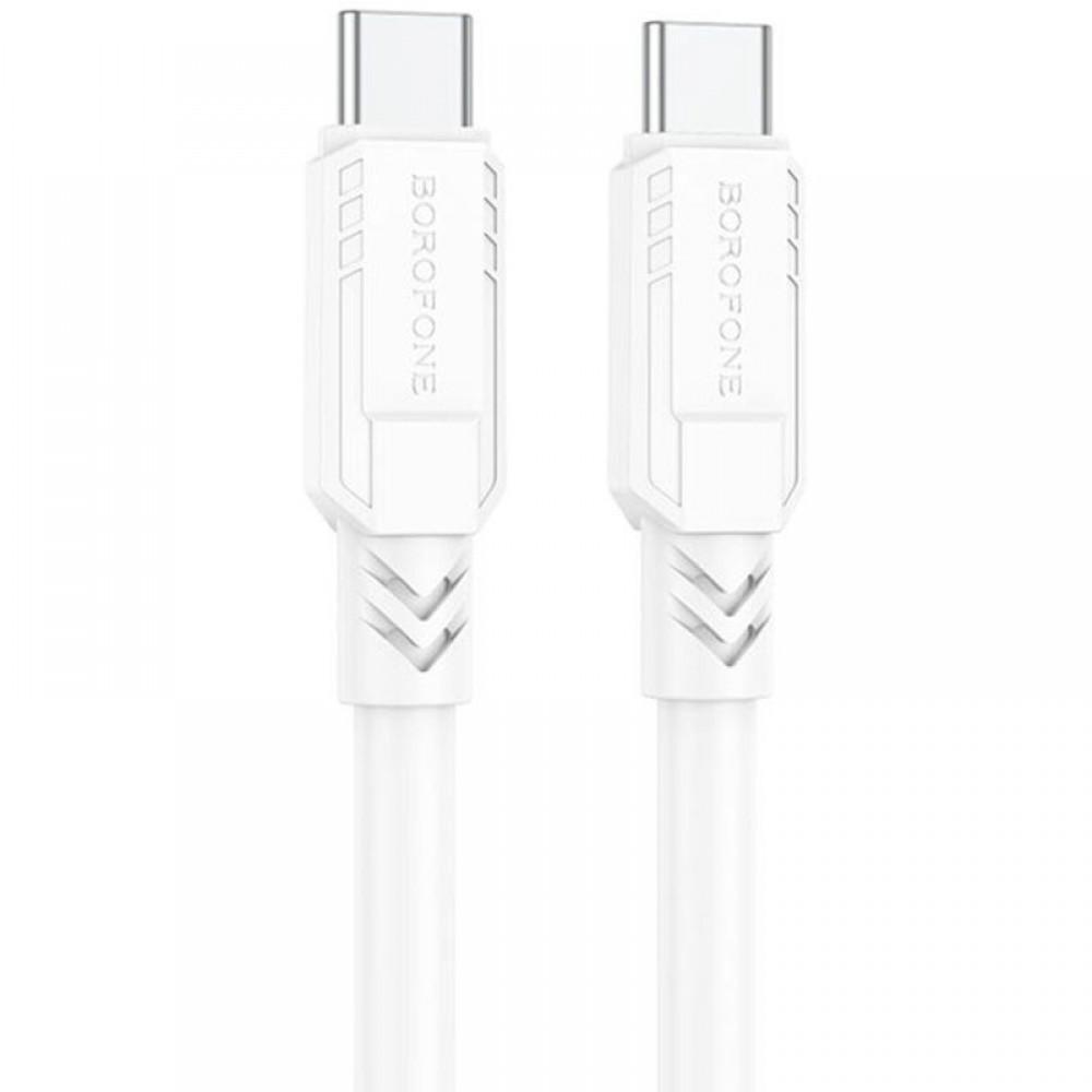 Дата кабель Borofone BX81 Type-C to Type-C 60W (1m) Білий