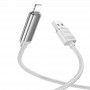 Дата кабель Hoco U127 Power USB to Lightning Silver / Gray