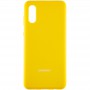 Чохол Silicone Cover Full Protective (AA) для Samsung Galaxy A02 Жовтий / Yellow