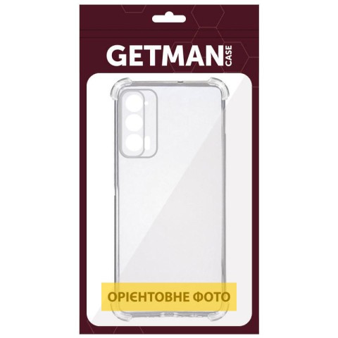 TPU чохол GETMAN Ease logo посилені кути Full Camera для Motorola Edge 60 Pro Безбарвний (прозорий)