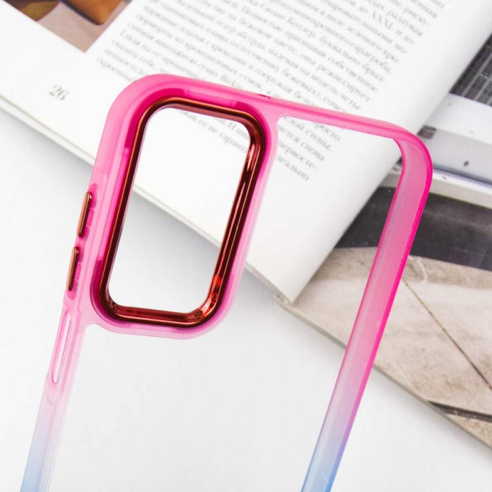 Чохол TPU+PC Fresh sip series для Samsung Galaxy A25 5G Синій / Рожевий