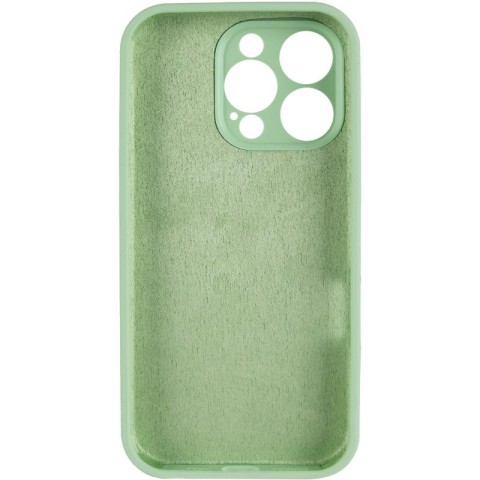 Чохол Silicone Case Full Camera Protective (AA) для Apple iPhone 13 Pro Max (6.7") Зелений / Pistachio